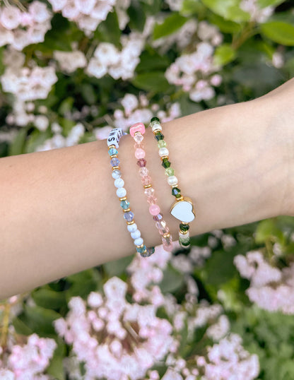 Elevated Faith New Life Letter Bracelet