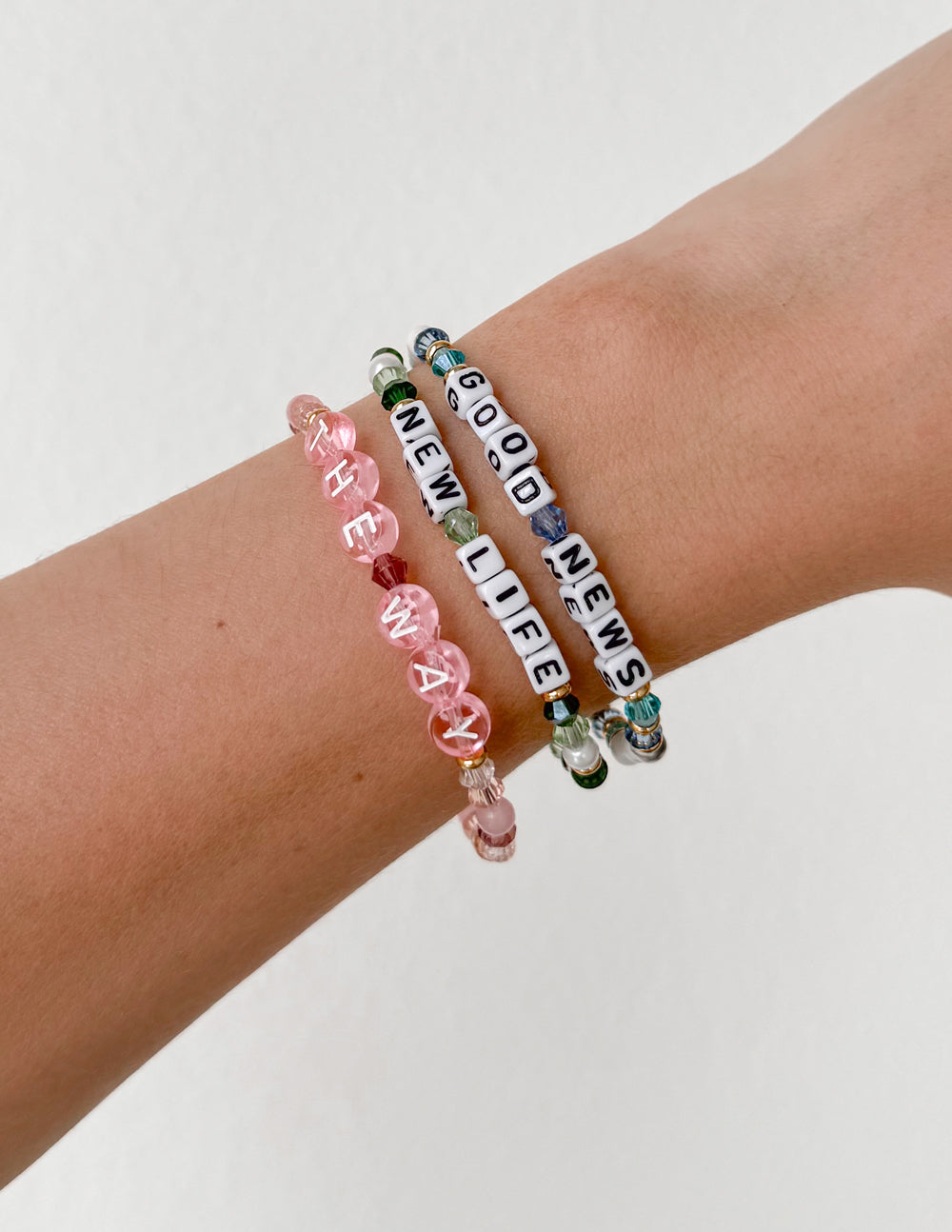 Elevated Faith The Way Letter Bracelet