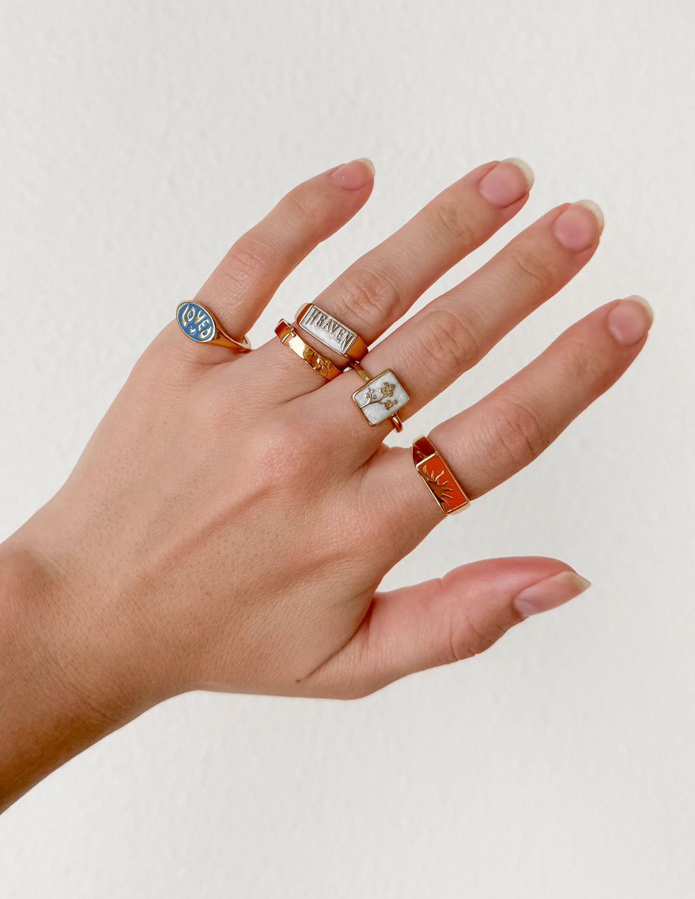 Elevated Faith Flower Rectangular Ring