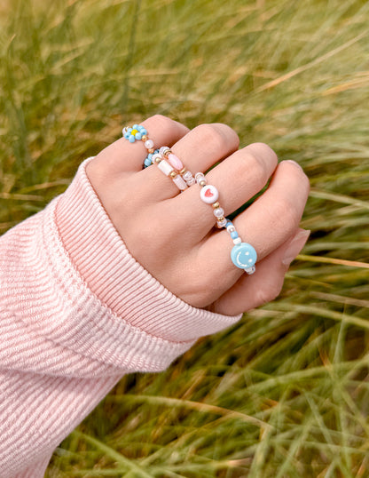 Elevated Faith Peace Beaded Ring Set