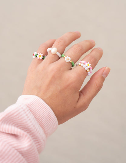 Elevated Faith Garden Beaded Ring Set