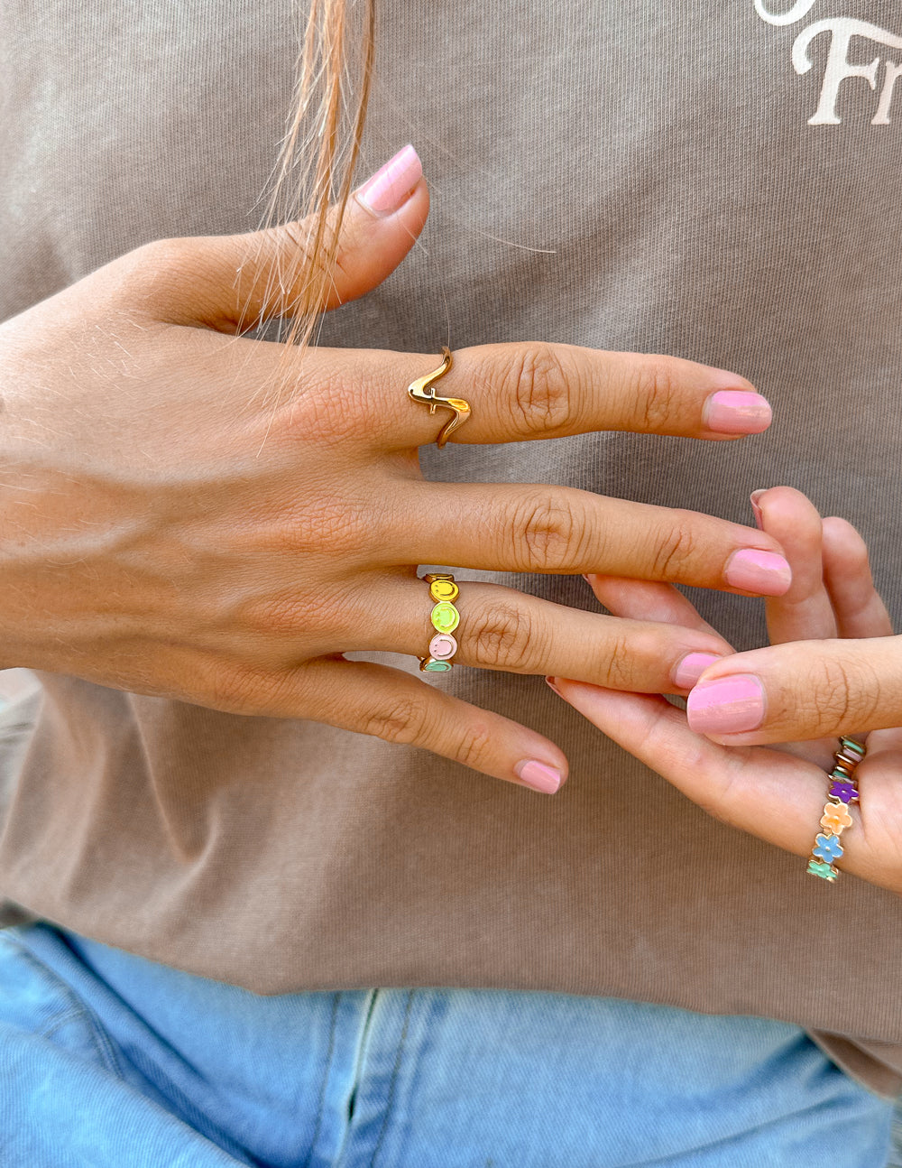 Elevated Faith Wavy Cross Ring