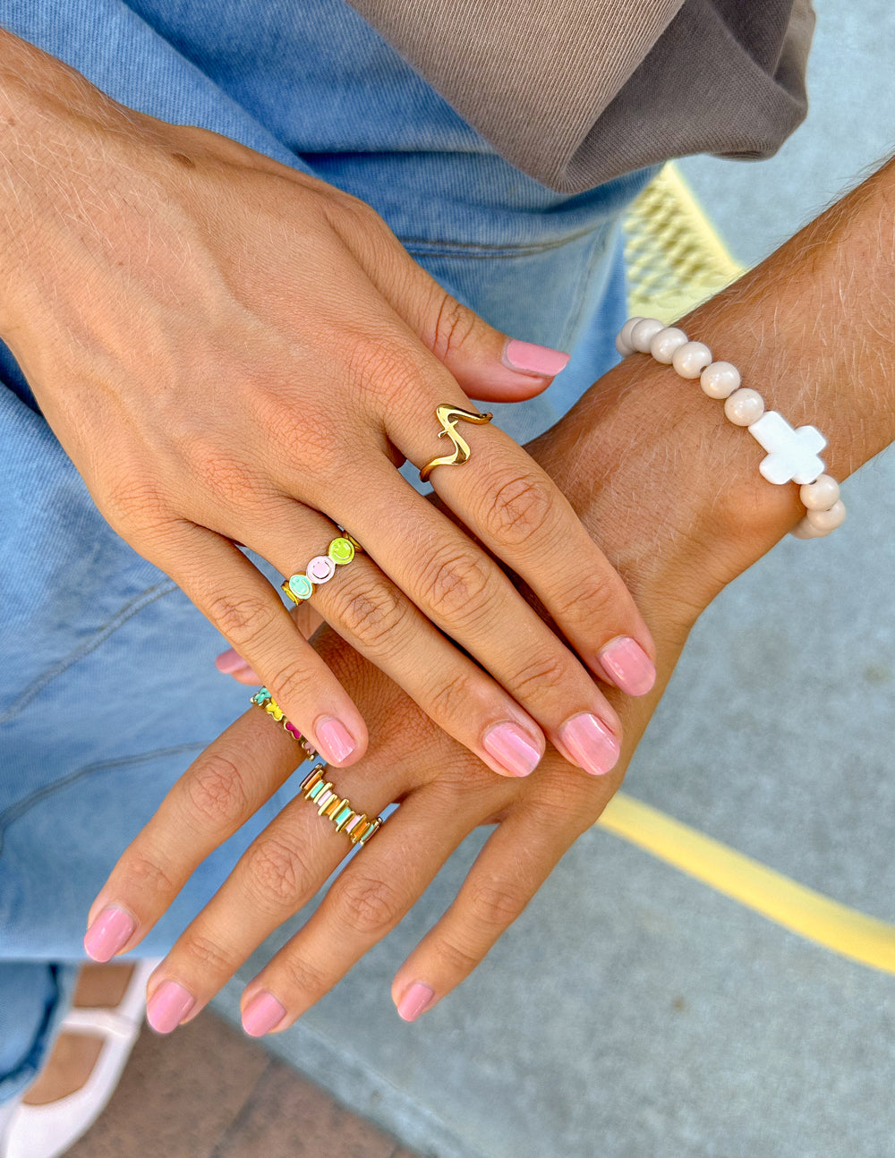 Elevated Faith Wavy Cross Ring