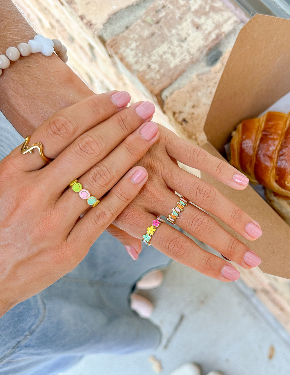 Elevated Faith Floral Enamel Ring