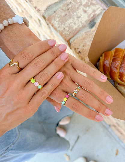 Elevated Faith Staggered Enamel Ring