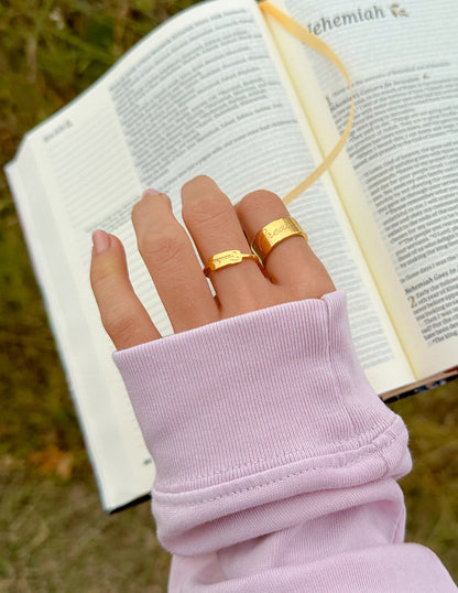 Elevated Faith Created With Purpose Ring