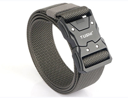 Quick Release Release Buckle Leisure Men's Leather Belt