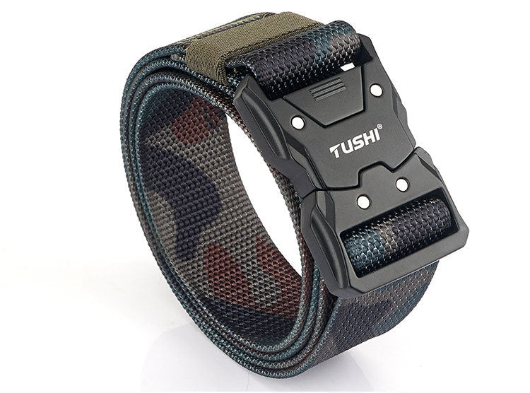 Quick Release Release Buckle Leisure Men's Leather Belt