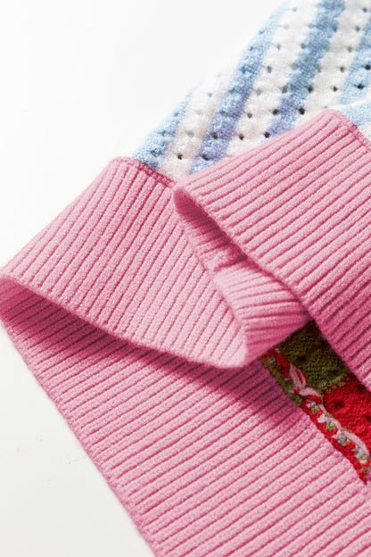 Threaded Pear Alora Knit Short Sleeve Sweater