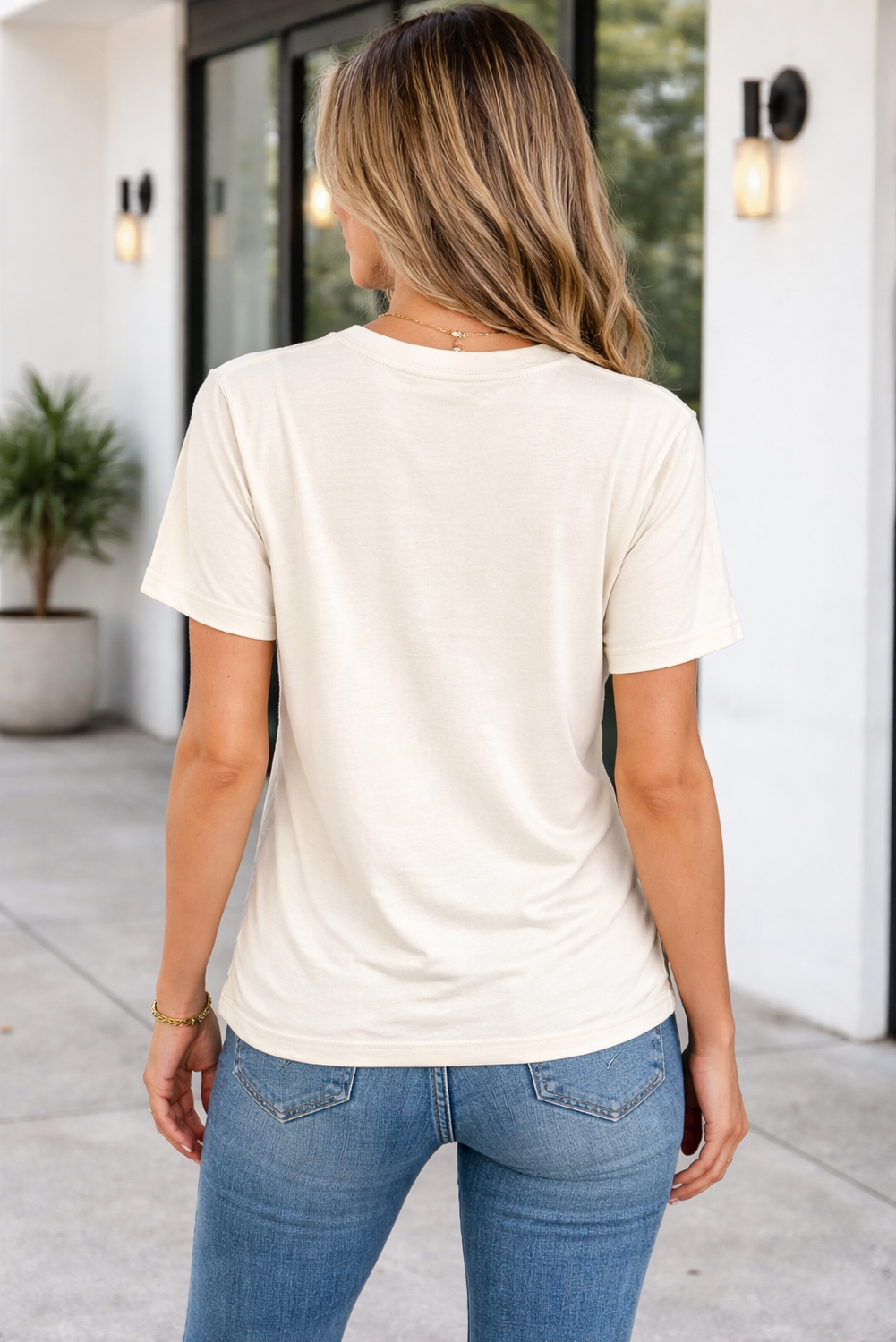 Threaded Pear Sylvie Bow Flag Tee