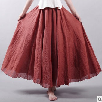 Saia Summer Skirt | High-Sense Lightweight Flowing Waistband | Trendy Minimalist Sleek A-Line Skirt | Luxury-Label Statuesque Radiant Apparel | 2026 High-Fashion Emerald-Luxe Essential