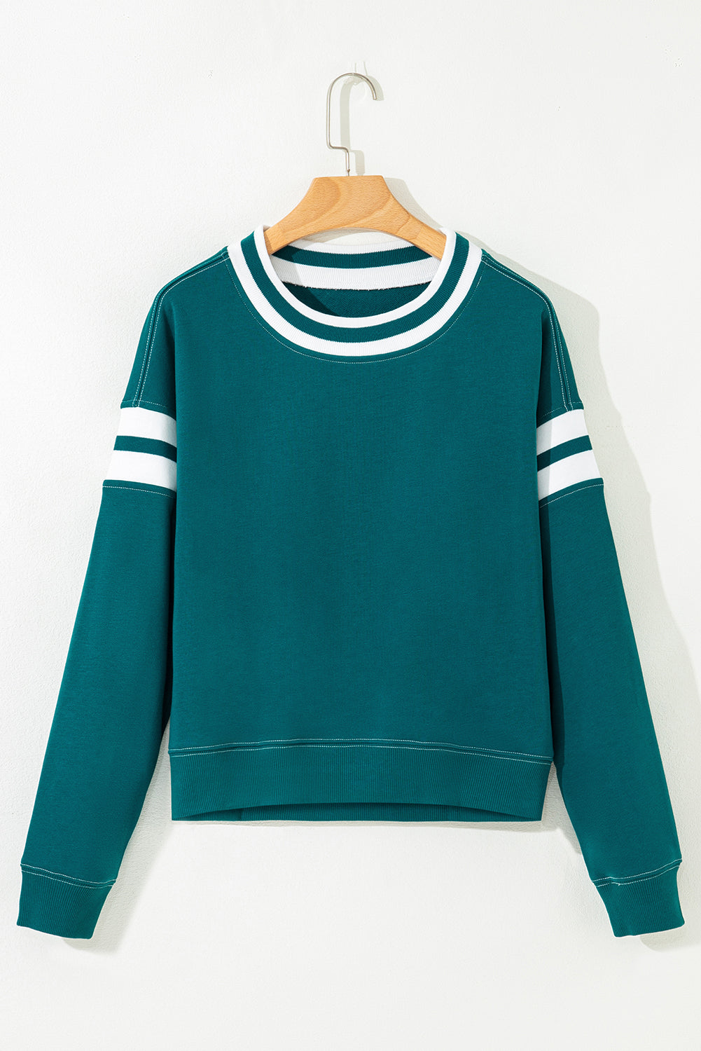 Threaded Pear Jadeita Patchwork Drop Shoulder Sweatshirt