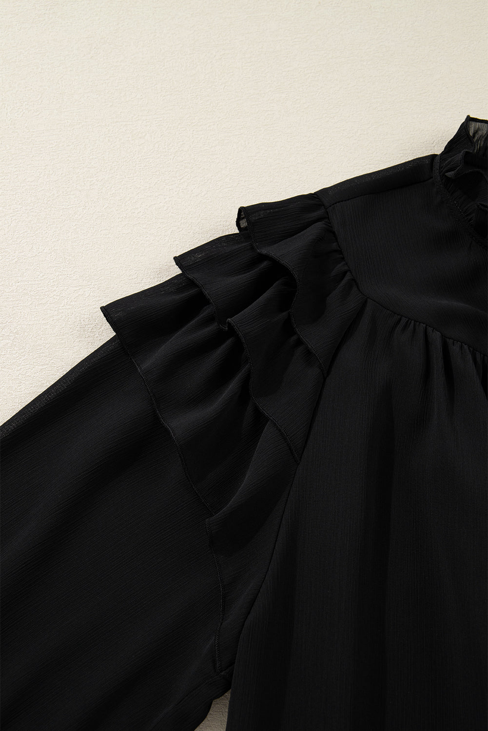 Threaded Pear Jaycee Sleeve Chiffon Elegant PLUS Shirt