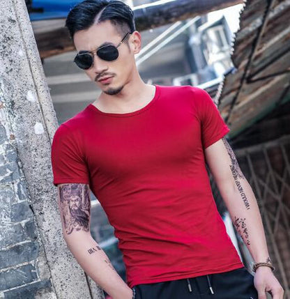 Men’s Premium Summer T-Shirt | Lightweight Breathable Cotton-Blend Tee | High-Sense Minimalist Short Sleeve Top | Trendy Casual Men’s Summer Clothes | 2026 High-Fashion Urban Basic T-Shirt