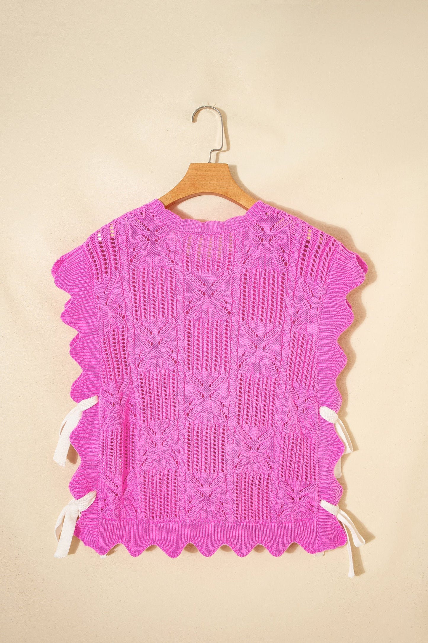 Threaded Pear Ainara Trim Short Sleeve Sweater