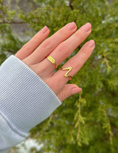 Elevated Faith Wavy Heart Ring