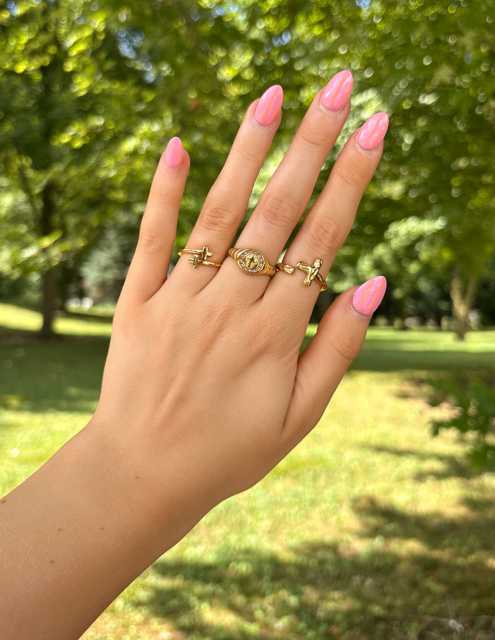 Elevated Faith Textured Wrapped Cross Ring