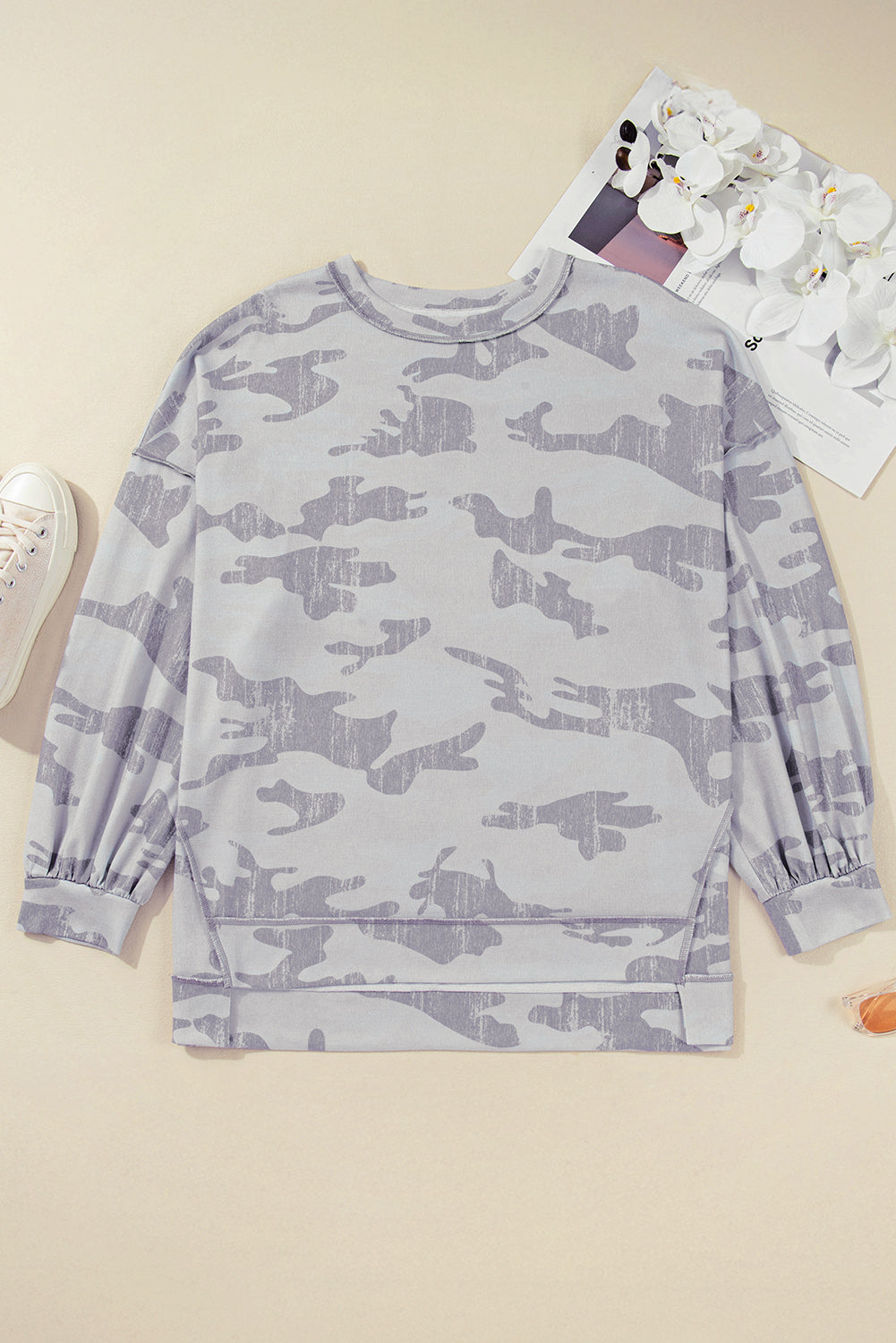 Threaded Pear Sophia Multicolour Print Plus Sweatshirt
