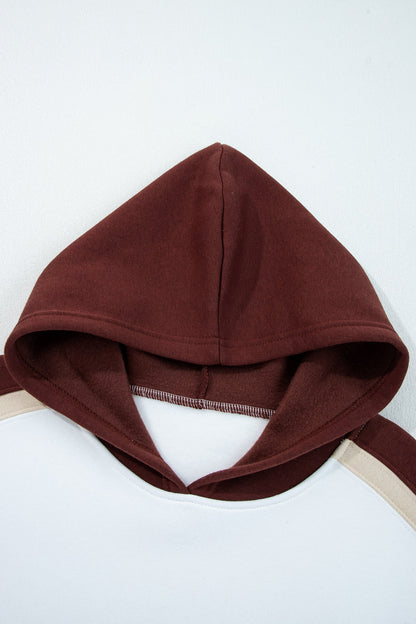 Threaded Pear Ariyah Patchwork athleisure Hooded Sweatshirt