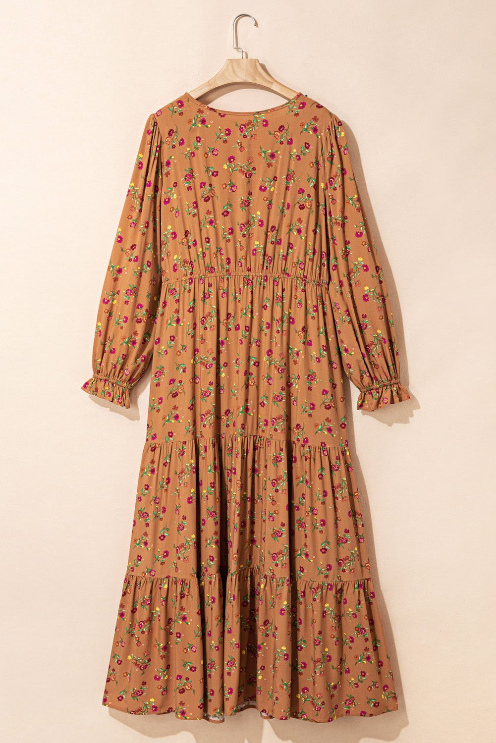 Threaded Pear Charleigh Sleeve Tiered Maxi PLUS Dress