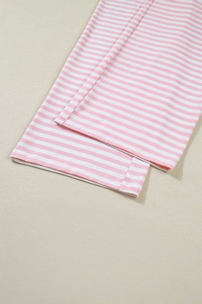 Threaded Pear Amber Stripe Drop Shoulder Set