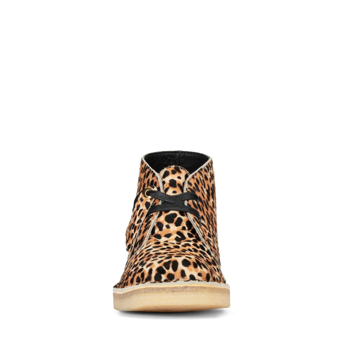 Clarks Women's Desert Boot Leopard Print Pony Booties