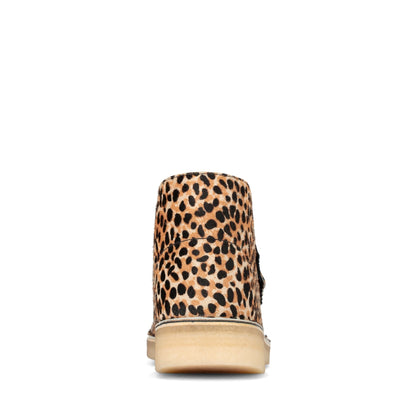 Clarks Women's Desert Boot Leopard Print Pony Booties