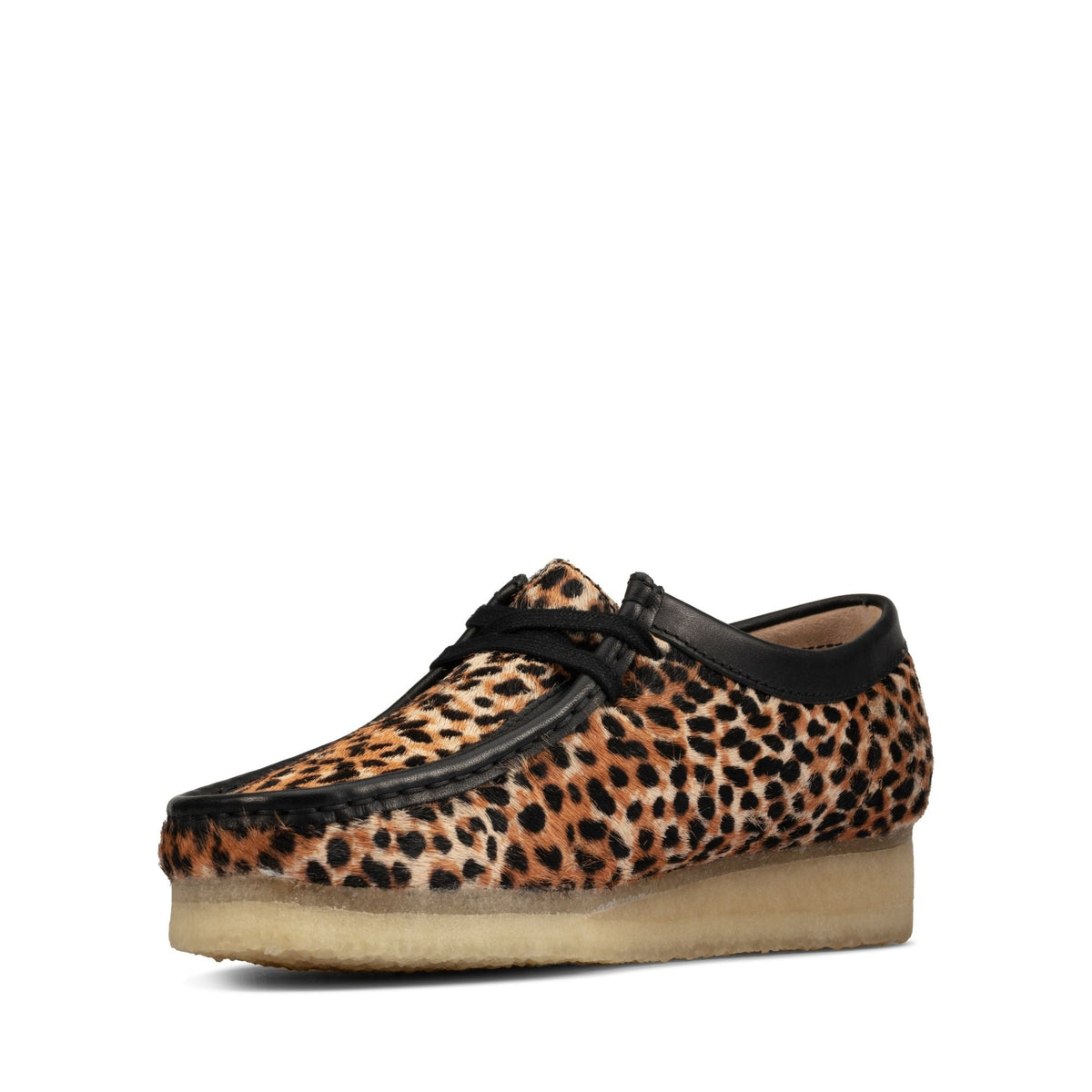 Clarks Women's Wallabee Leopard Print Moccasins