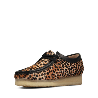 Clarks Women's Wallabee Leopard Print Moccasins