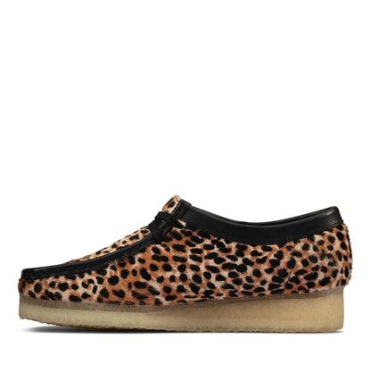 Clarks Women's Wallabee Leopard Print Moccasins