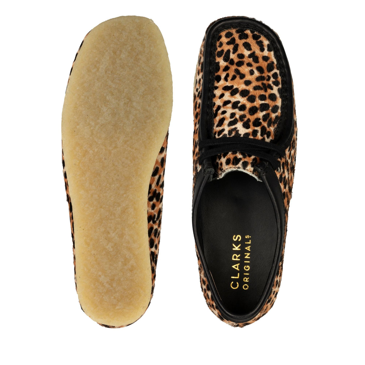 Clarks Women's Wallabee Leopard Print Moccasins