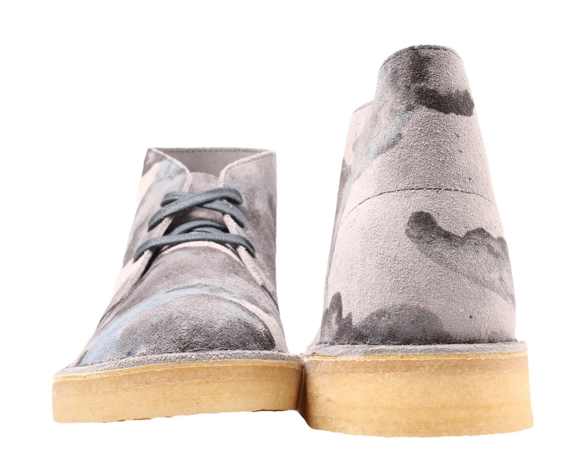 Clarks Originals Desert Coal Men Casual Chukka Boots Blue Camo