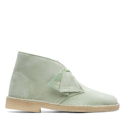 Clarks Women's Desert Boot Pale Green Booties
