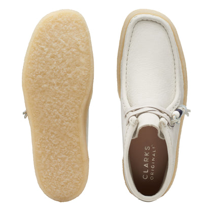 Clarks Women's Wallabee Cup Bt White Nubuck Booties