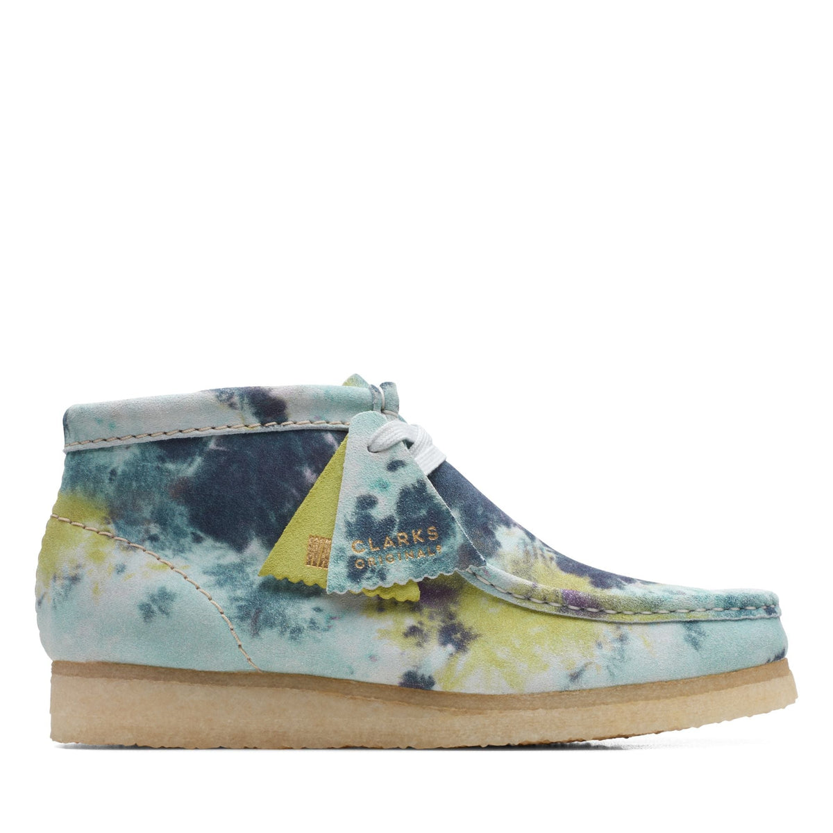 Clarks Women's Wallabee Boot Turquoise Tiedye Booties