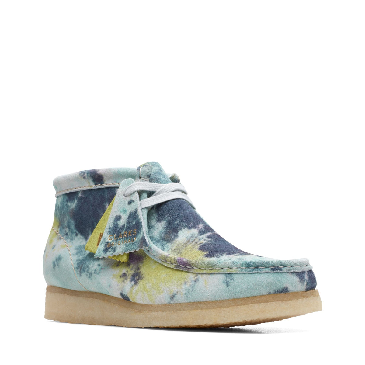 Clarks Women's Wallabee Boot Turquoise Tiedye Booties