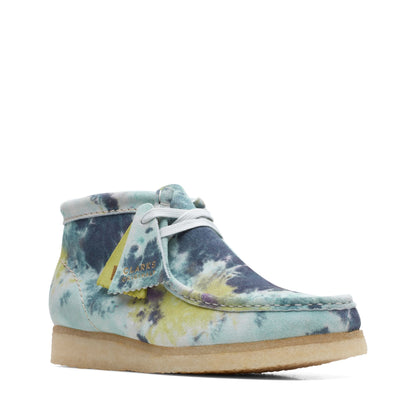 Clarks Women's Wallabee Boot Turquoise Tiedye Booties