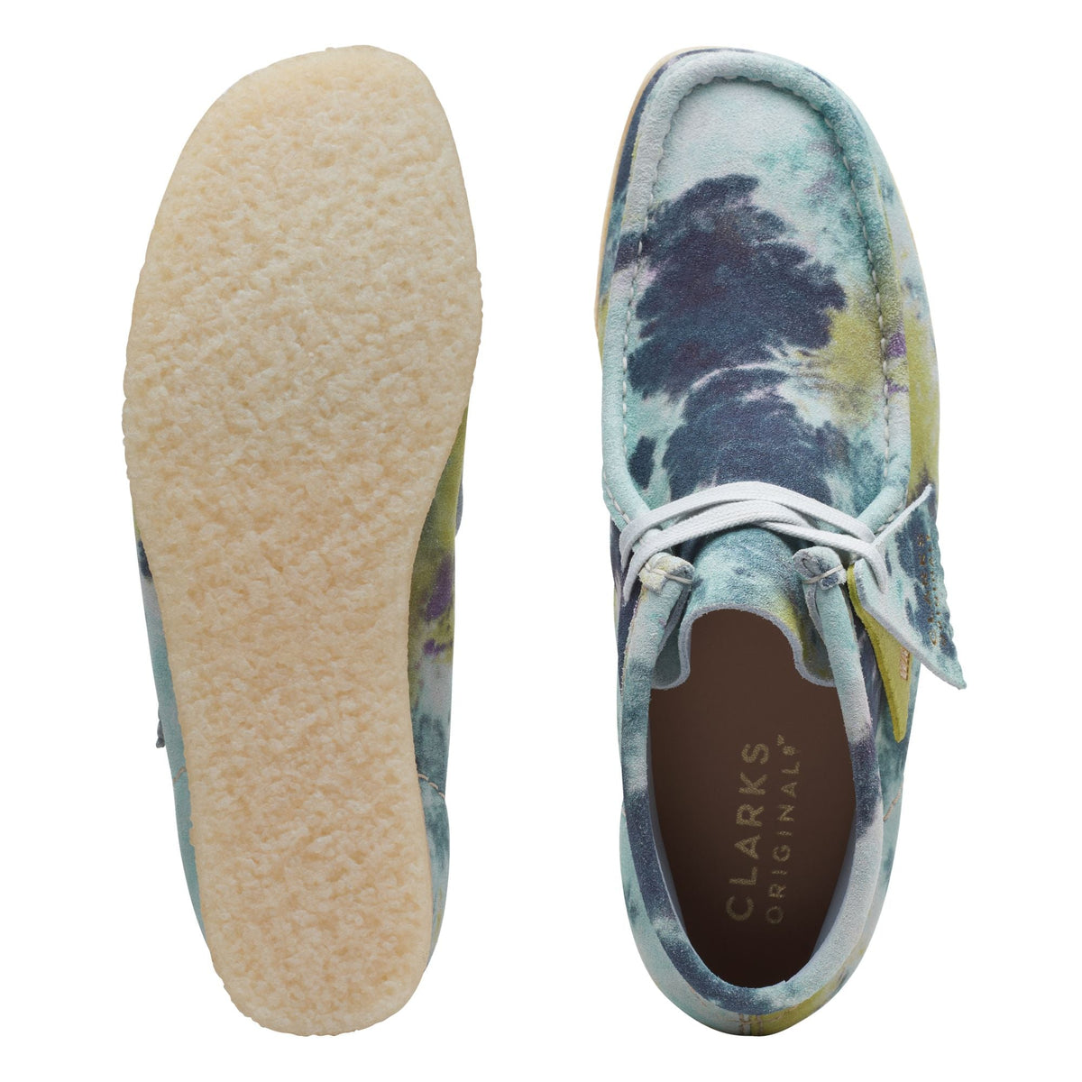 Clarks Women's Wallabee Boot Turquoise Tiedye Booties