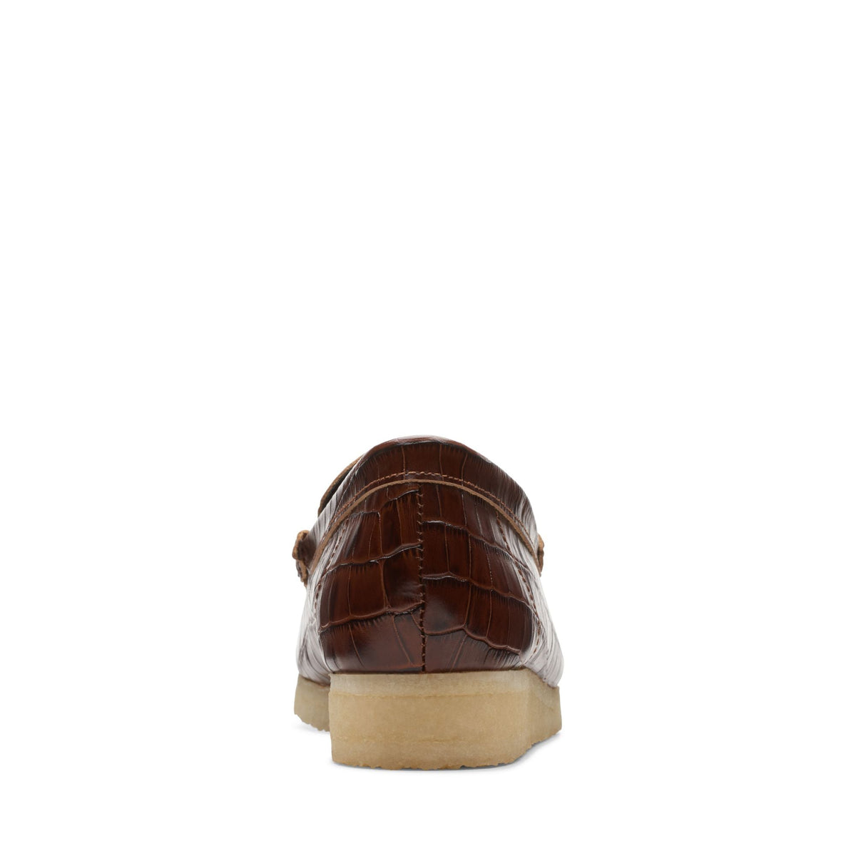 Clarks Women's Wallabeeloafer Brown Croc Loafers