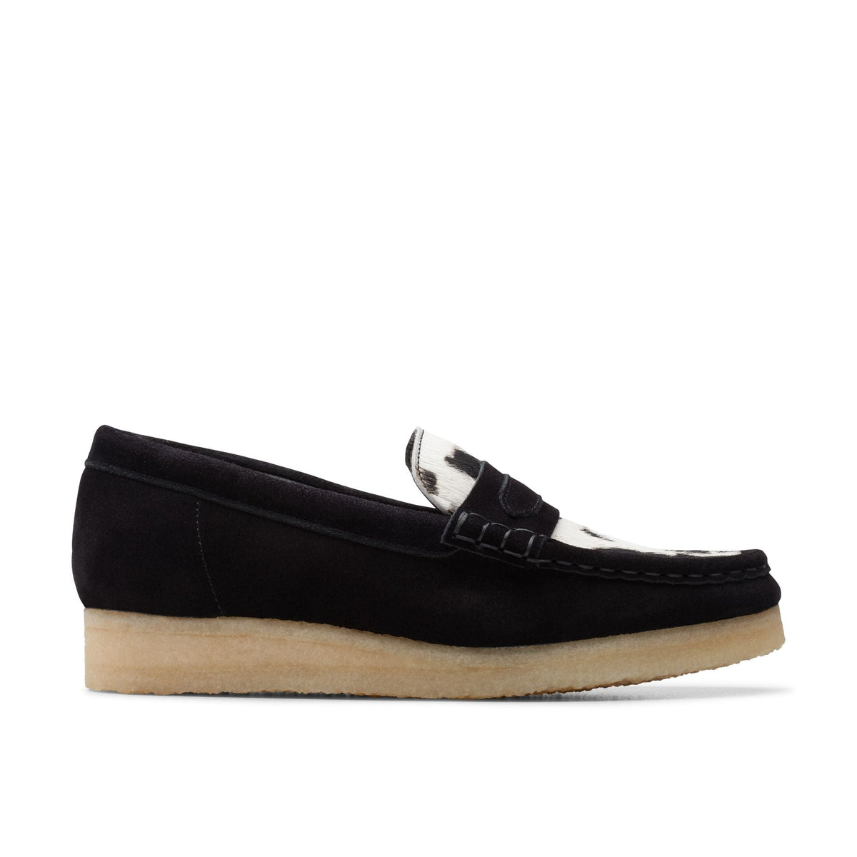 Clarks Women's Wallabee Loafer Cow Print Hairon Loafers