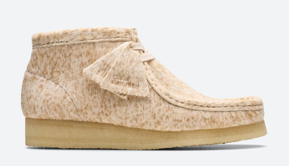 Clarks Women's Wallabee Boot Speckled Hair On Booties