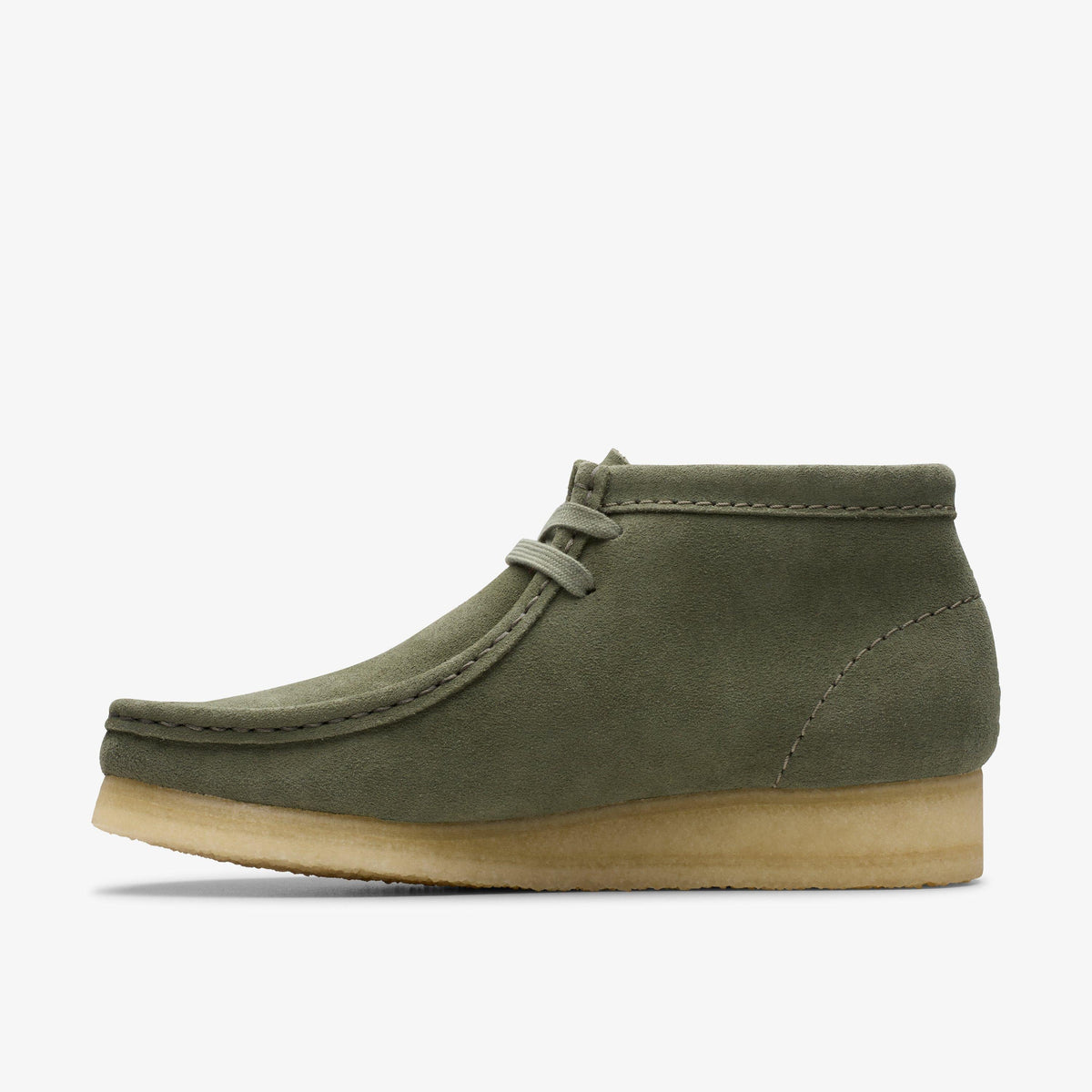 Clarks Women's Wallabee Boot Khaki/Green Sde Booties