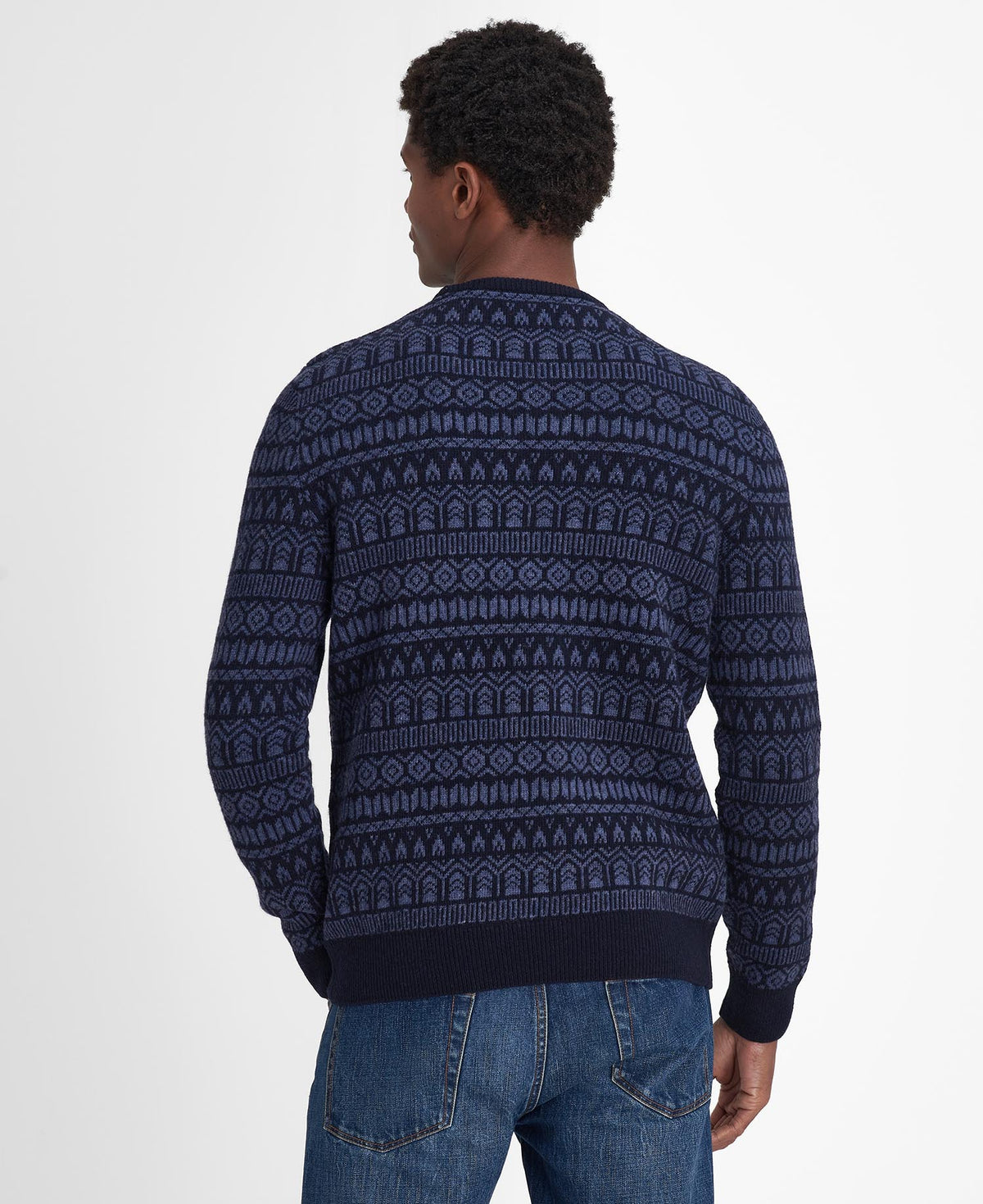Barbour Men's Stonebeck Fairisle Crew Neck Jumper