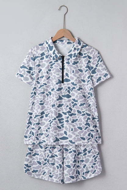 Threaded Pear Reyna Polo Collar Lounge Set