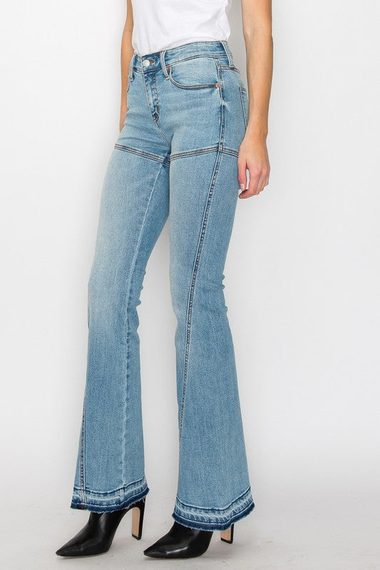 Brianna High Rise Skinny Flare Jeans (Reg & Plus)