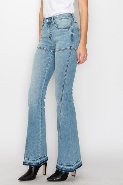 Brianna High Rise Skinny Flare Jeans (Reg & Plus)