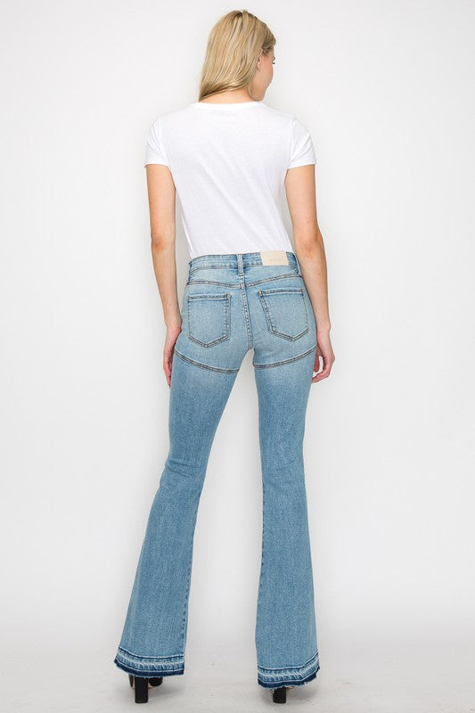 Brianna High Rise Skinny Flare Jeans (Reg & Plus)