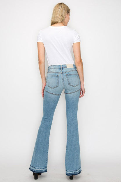 Brianna High Rise Skinny Flare Jeans (Reg & Plus)