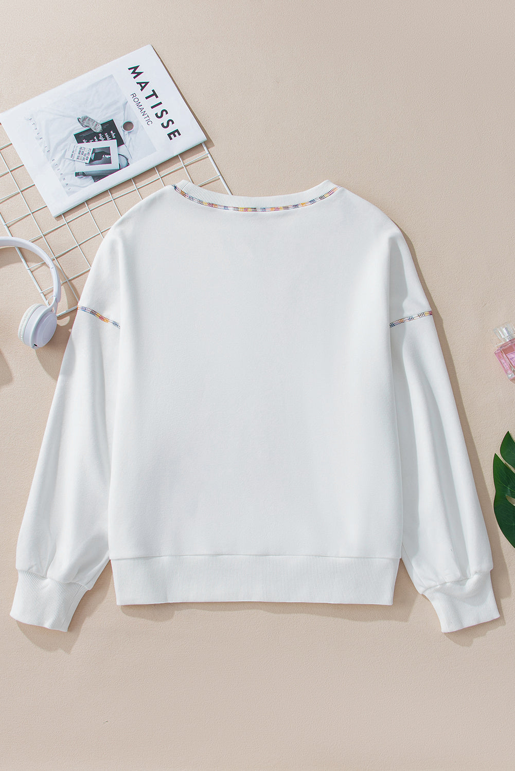Threaded Pear Jordyn Rainbow Pullover Sweatshirt