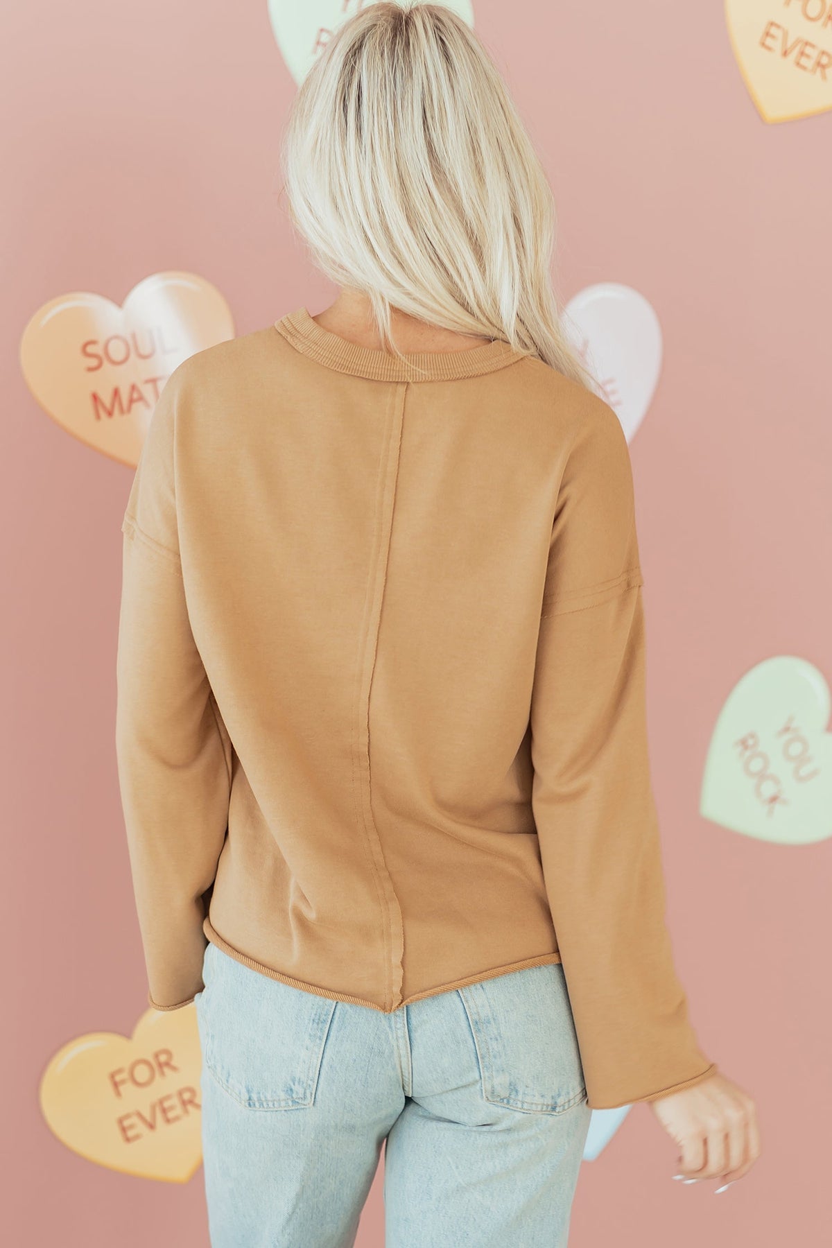 Threaded Pear Milana Seam Mineral Wash Sweatshirt